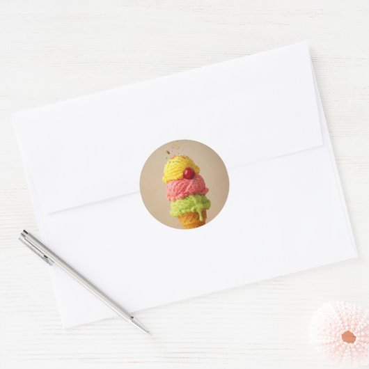 Lekkere Ice Cream Cone Sticker - Sweet Summer (Envelop)
