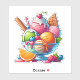 Lekkere ijsco Sundae Sticker