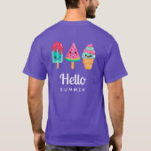 Lekkere Ijsdriehoek Hallo Zomer T-shirt (Achterkant)