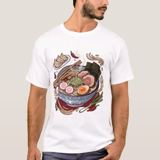 Lekkere Japanse Ramen en Gyoza Dumplings. T-shirt