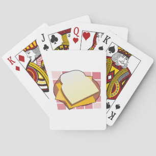 Lekkere Kaas Sandwich Spelletjes Eten Pokerkaarten