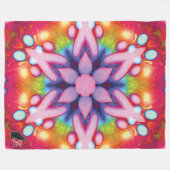 Lekkere Kaleidoscoop Fleece Deken (Voorkant (Horizontaal))