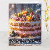 LEKKERE KERST KAART (Gele Bloem)