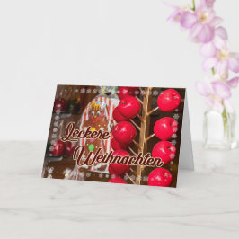 Lekkere kerstmarkt snoepjes kaart