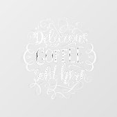 Lekkere koffie te koop raamsticker (Vel)