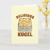 Lekkere Kugel Joodse Eiernoedel Casserole Kaart (Gele Bloem)