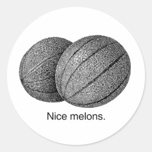 LEKKERE MELOENEN -.png Ronde Sticker