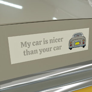 Lekkere Mijn Auto is Leuker Topaz Figaro Bumpersti Bumpersticker