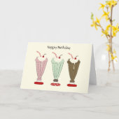 Lekkere Milkshake Verjaardag Kaart (Gele Bloem)
