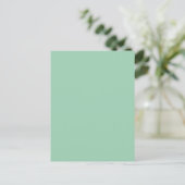 Lekkere Mintgroene Effen Kleur Briefkaart (Staand voorkant)