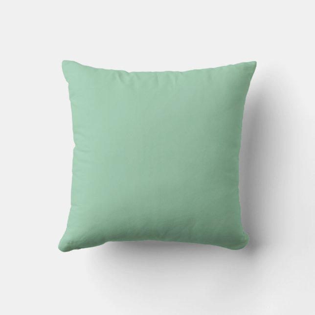 Lekkere Mintgroene Effen Kleur Kussen (Achterkant)