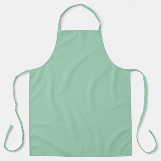 Lekkere Mintgroene Effen Kleur Schort (Voorkant)