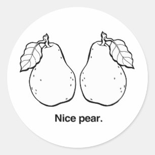 LEKKERE PEREN -.png Ronde Sticker
