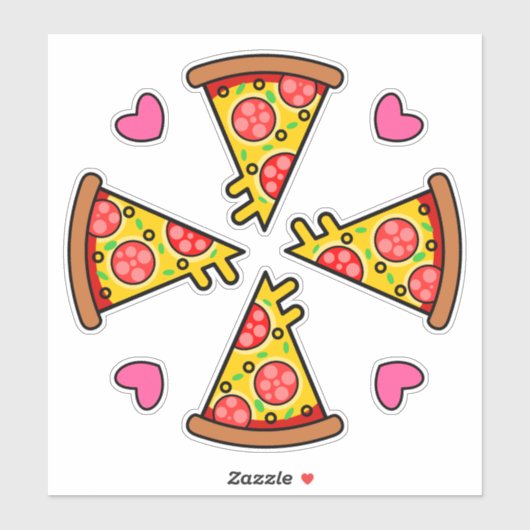 Lekkere Pizza Sneden Mandara Sticker (Vel)