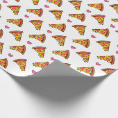 Lekkere Pizzaplakken Patroon Cadeaupapier (Hoek)