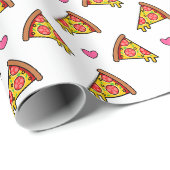 Lekkere Pizzaplakken Patroon Cadeaupapier (Rol Hoek)
