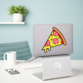 Lekkere pizzapunt sticker (Laptop op bureau)