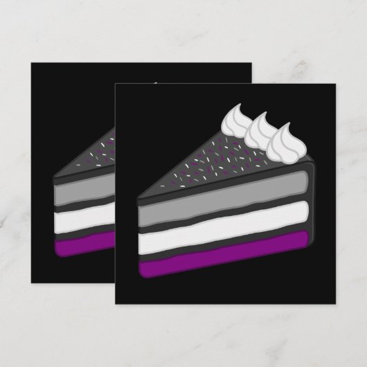 Lekkere plak asecale cake kaart (Voorkant / Achterkant)