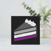 Lekkere plak asexuele cake kaart (Staand voorkant)