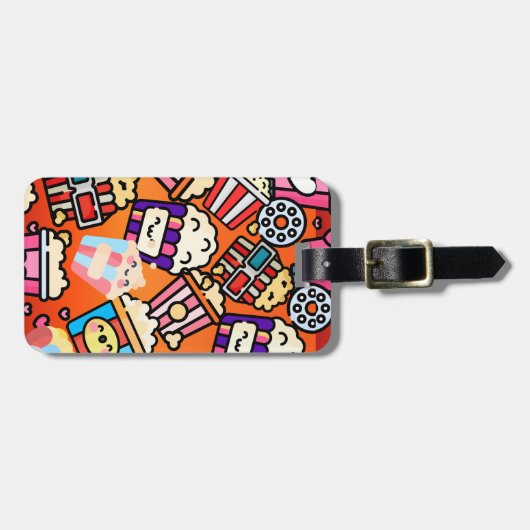  Lekkere Popcorn  Bagagelabel (Voorkant horizontaal)