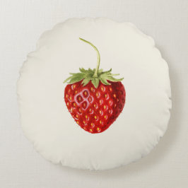 Lekkere rode aardbei (Louis C.C. Krieger) Rond Kussen