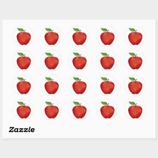 Lekkere rode Delicious Apple Stickers (Vel)