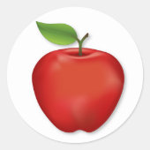 Lekkere rode Delicious Apple Stickers (Voorkant)