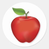 Lekkere Rode Heerlijke Appel Stickers (Voorkant)