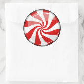 Lekkere ronde pepermunt sticker (Tas)