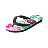 Lekkere roomdonuts patroon kinder teenslippers (Schuin)