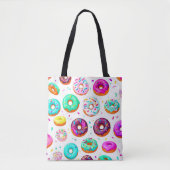 Lekkere roomdonuts patroon tote bag (Voorkant)
