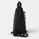 Lekkere roomdoughnuts patroon sling bag (Achterkant)