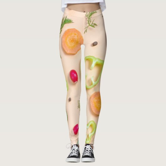 Lekkere salade op je leggings (Voorkant)