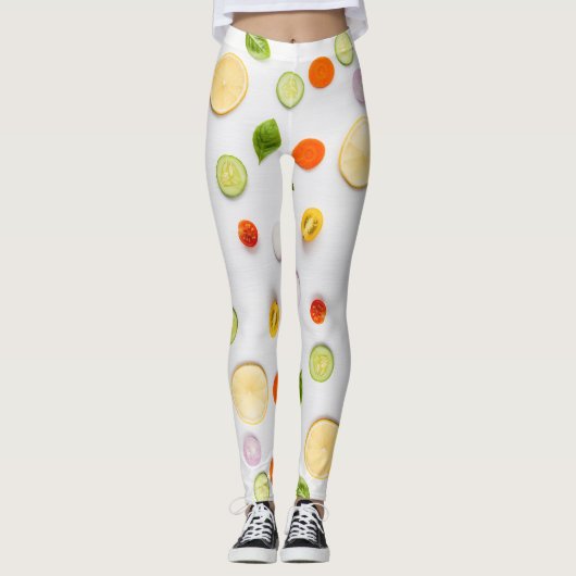 Lekkere salade op je leggings (Voorkant)