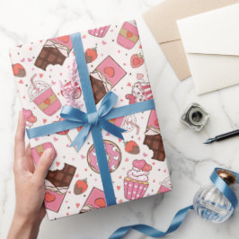 Lekkere Snoepjes Retro Valentijns Verpakkings Papi Cadeaupapier