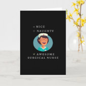 Lekkere Stoute Geweldige Verpleegkundige Chirurgie Kaart (Gele Bloem)