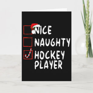 Lekkere Stoute Hockey Speler Kerstman Kerstman  Kaart