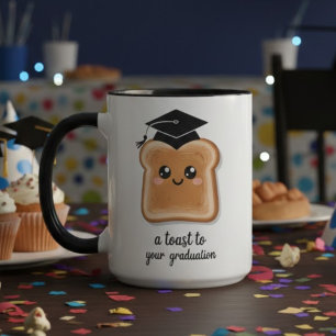 Lekkere toast voor je afstudeer grap mok