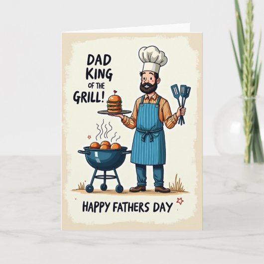 Lekkere Vaderdag Burgerkaart Kaart (Voorkant)