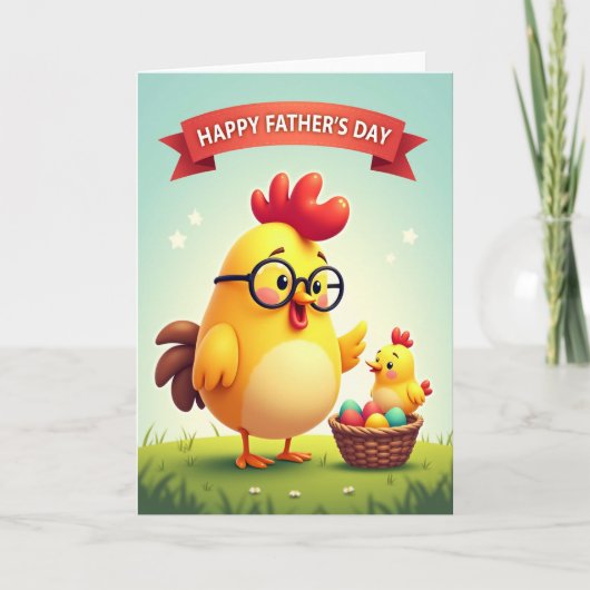 Lekkere Vaderdag Kip Kaart (Voorkant)