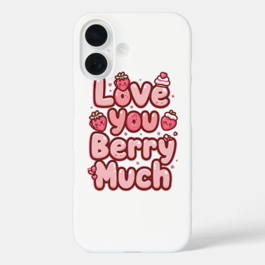 Lekkere Valentijnsdag Fruit en Cupcake Quote Case-Mate iPhone Case (Achterkant)