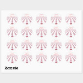 Lekkere verjaardagscupcakes ronde sticker (Vel)
