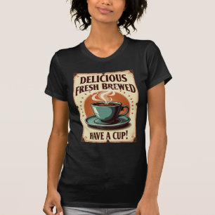 Lekkere vers gezette koffie neem een kopje t-shirt