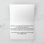 Lekkere voeten kaart (Binnen)