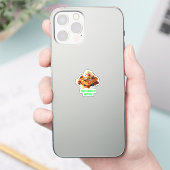 Lekkere wafel: Gouden en knapperige wafels Sticker (Telefoon)