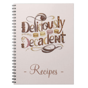 Lekkere Weelderige Cakes & Chocolade Recept Notitieboek