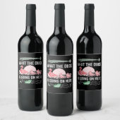 Lekkerst - waar gaat de Duck aan? Wijn Etiket (Flessen)