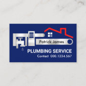 Lekkraan voor moersleutel in leiding visitekaartje (Voorkant)