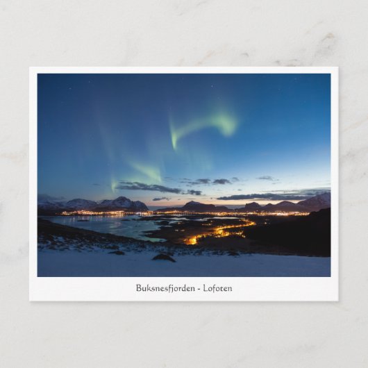 Leknes Noorwegen Briefkaart (Voorkant)