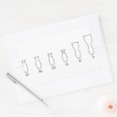 Lekos Rechthoekige Sticker (Envelop)